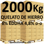 4 palets de quelato de hierro con un total de 2000Kg